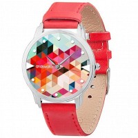 Наручные часы Andywatch «Ромбы» красные AW 070-3