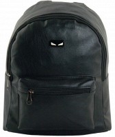 Черный рюкзак из PU кожи TRAUM 7229-55
