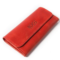 Кожаный красный кошелек BOGZ «Медисон» p4m39s1