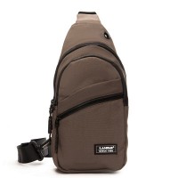Мужская тканевая сумка-слинг Lanpad 83045 brown бол