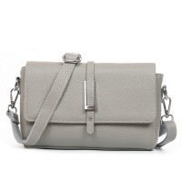 Женская кожаная молодежная сумка ALEX RAI 99121 l.gray