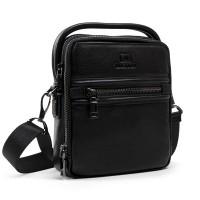 Мужская кожаная сумка через плечо BRETTON 407-42 black