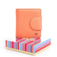 Женский кожаный кошелек Rainbow DR. BOND WRS-415-1 pink