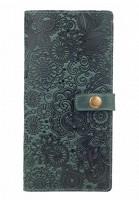 Тревел-кейс из кожи Hi Art TC-01 Shabby Alga Mehendi Art