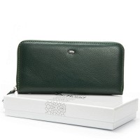 Женский кожаный кошелек Bright DR. BOND W201 green