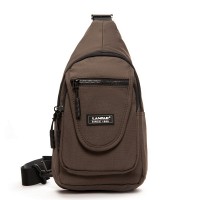 Мужская тканевая сумка-слинг Lanpad 0936 brown бол