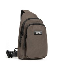 Мужская тканевая сумка-слинг Lanpad 86803 brown мал