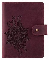Кожаный картхолдер Hi Art «Mehendi Classic» CH-06 Shabby Plum