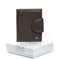 Женский кожаный кошелек Bright DR. BOND WS-36 gray