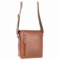 Мужская кожаная сумка Visconti S7 Messenger Bag A5 Lee (Tan)