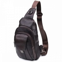 Мужская кожаная сумка-слинг Vintage 21306 