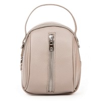 Женский молодежный кожаный клатч ALEX RAI 88082 pale grey