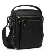 Мужская кожаная сумка через плечо BRETTON 407-152 black