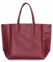 Кожаная сумка POOLPARTY Soho Mini бордовая