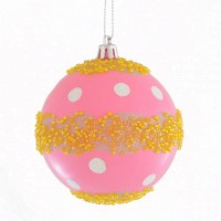 Шар на елку с цветным бисером Новогодько d-8 972838