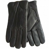 Перчатки мужские чёрные кожаные Shust Gloves 335s1 S
