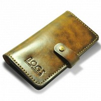 Мужское портмоне ручной работы из кожи BOGZ Long+ A Tan P14M4M5S5