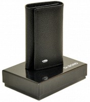 Мужское кожаное портмоне-ключница Classik DR. BOND M6 black