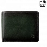 Мужской кожаный кошелек Visconti AT60 Arthur c RFID (Burnish Green)