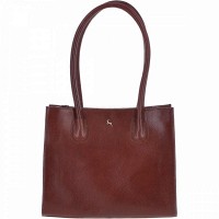 Женская кожаная сумка Ashwood V26 Chestnut (Каштановый)