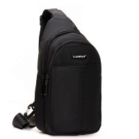 Мужская тканевая сумка-слинг Lanpad 83030 black