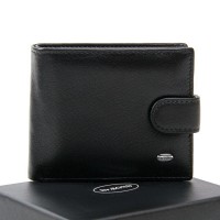 Мужской  кожаный кошелек Classik  DR.   BOND MS-29  black