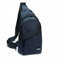 Мужская тканевая сумка-слинг Lanpad 83029 blue