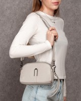 Женский молодежный кожаный клатч ALEX RAI 99101 beige
