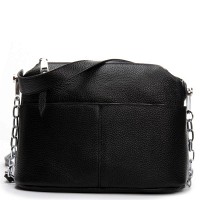 Женская кожаная сумка ALEX RAI 10A black