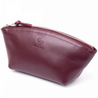 Женская кожаная косметичка Amelin GRANDE PELLE 11300 Сливовая