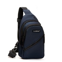 Мужская тканевая сумка-слинг Lanpad 82085 blue