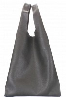 Женская кожаная сумка POOLPARTY leather-tote-khaki