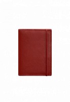 Кожаная обложка для паспорта 1.0 красная краст  BN-OP-1-RED