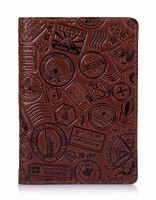 Обложка-органайзер для документов из кожи HiArt Let's Go Travel PC-03-C19-1436-T007