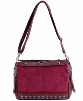 Женская бордовая сумка TRAUM 7218-11