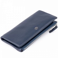 Женский кожаный кошелек ST Leather 19309 Темно-синий