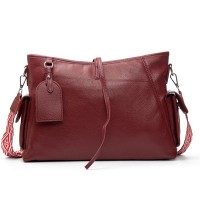Женская кожаная сумка классическая ALEX RAI 91008-9 bordo