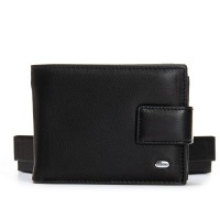 Мужской кожаный кошелек  DR. BOND M8-1CK black