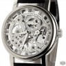 Мужские часы скелетон Winner Silver (1115)