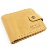 Желтый мужской кошелек ручной работы из кожи BOGZ Classic+ CH Yellow P3M38S2